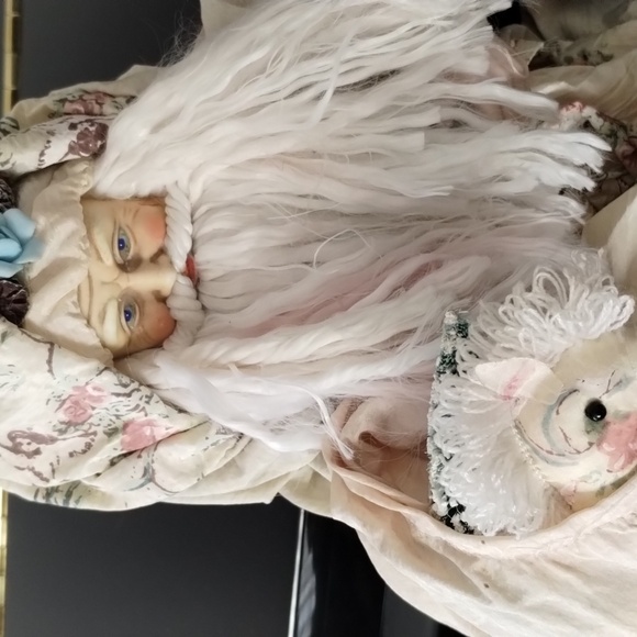CHRISTMAS VINTAGE Porcelain Wise Old Santa - Picture 4 of 5